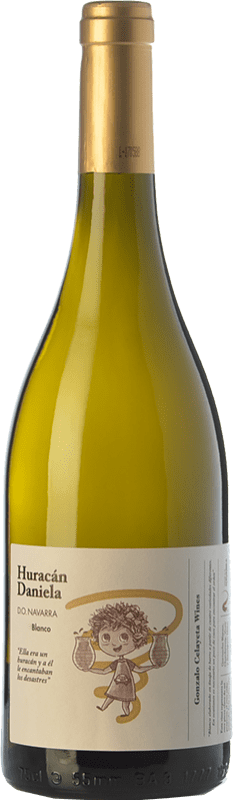 11,95 € Spedizione Gratuita | Vino bianco Gonzalo Celayeta Huracán Daniela Crianza D.O. Navarra Navarra Spagna Viura, Grenache Bianca, Chardonnay, Sauvignon Bianca Bottiglia 75 cl