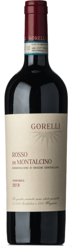 46,95 € 免费送货 | 红酒 Gorelli D.O.C. Rosso di Montalcino 托斯卡纳 意大利 Sangiovese 瓶子 75 cl