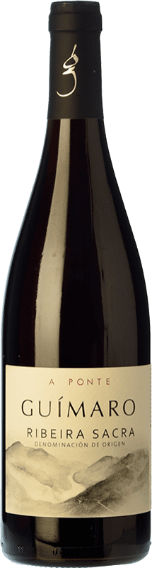 29,95 € Free Shipping | Red wine Guímaro A Ponte Oak D.O. Ribeira Sacra Galicia Spain Mencía, Sousón, Caíño Black, Brancellao, Merenzao Bottle 75 cl