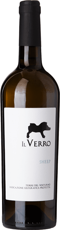 18,95 € Kostenloser Versand | Weißwein Il Verro Pecora Sheep I.G.T. Campania Kampanien Italien Coda di Volpe Flasche 75 cl