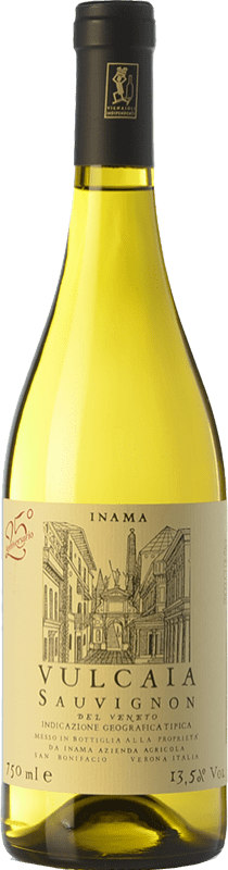 14,95 € Envio grátis | Vinho branco Inama Vulcaia I.G.T. Veneto Vêneto Itália Sauvignon Branca Garrafa 75 cl