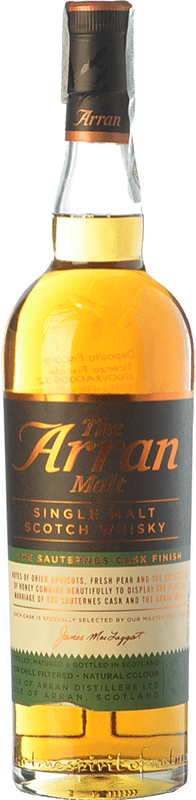 55,95 € 送料無料 | ウイスキーシングルモルト Isle Of Arran Scotch Whisky Sauternes Finish 諸島 イギリス ボトル 70 cl