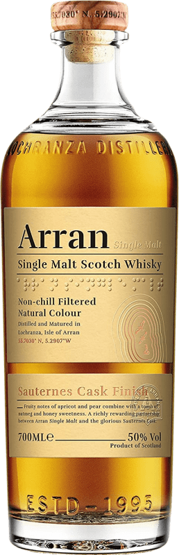 66,95 € Envoi gratuit | Single Malt Whisky Isle Of Arran Scotch Whisky Sauternes Finish Îles Royaume-Uni Bouteille 70 cl