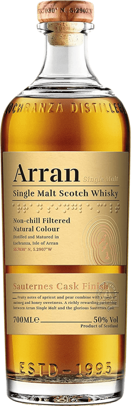 74,95 € Envio grátis | Whisky Single Malt Isle Of Arran Scotch Whisky Sauternes Finish Ilhas Reino Unido Garrafa 70 cl