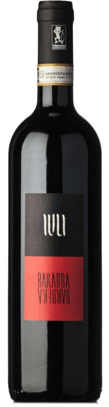 39,95 € Envio grátis | Vinho tinto Iuli Barabba I.G.T. Barbera del Monferrato Superiore Piemonte Itália Barbera Garrafa 75 cl