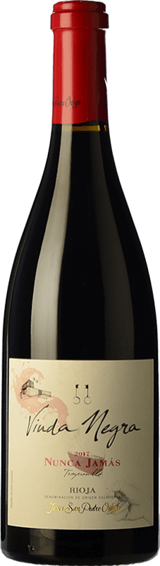 11,95 € Free Shipping | Red wine San Pedro Ortega Viuda Negra Nunca Jamás Oak D.O.Ca. Rioja The Rioja Spain Tempranillo Bottle 75 cl