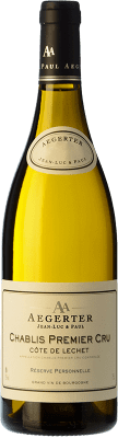 41,95 € Free Shipping | White wine Jean-Luc & Paul Aegerter Côte de Léchet Aged A.O.C. Chablis Premier Cru Burgundy France Chardonnay Bottle 75 cl