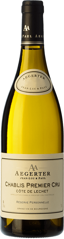 43,95 € Бесплатная доставка | Белое вино Jean-Luc & Paul Aegerter Côte de Léchet старения A.O.C. Chablis Premier Cru Бургундия Франция Chardonnay бутылка 75 cl