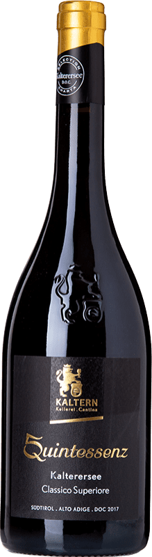 14,95 € Kostenloser Versand | Rotwein Kaltern Quintessenz Classico Superiore D.O.C. Lago di Caldaro Trentino-Südtirol Italien Schiava 75 cl