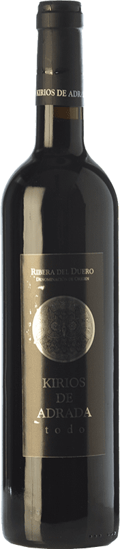 19,95 € 免费送货 | 红酒 Kirios de Adrada Todo 岁 D.O. Ribera del Duero 卡斯蒂利亚莱昂 西班牙 Tempranillo 瓶子 75 cl