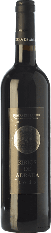 19,95 € Spedizione Gratuita | Vino Rosso Kirios de Adrada Todo Crianza — Invecchiato in Botte D.O. Ribera del Duero Castilla y León Spagna Tempranillo Eco — Biologico 75 cl
