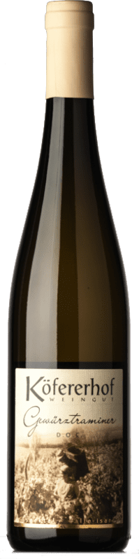 23,95 € Бесплатная доставка | Белое вино Köfererhof D.O.C. Alto Adige Трентино-Альто-Адидже Италия Gewürztraminer бутылка 75 cl