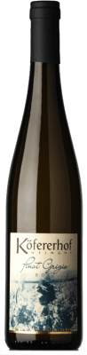 19,95 € Envio grátis | Vinho branco Köfererhof D.O.C. Alto Adige Trentino-Alto Adige Itália Pinot Cinza Garrafa 75 cl