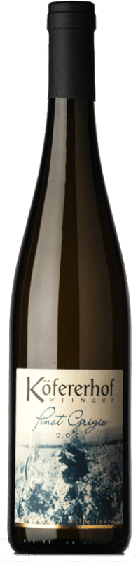 19,95 € Envio grátis | Vinho branco Köfererhof D.O.C. Alto Adige Trentino-Alto Adige Itália Pinot Cinza Garrafa 75 cl