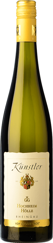 59,95 € Kostenloser Versand | Weißwein Künstler Hochheim Hölle Troken Crianza — Kurze Fassreifung Q.b.A. Rheingau Deutschland Riesling Flasche 75 cl