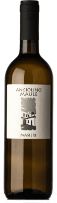 14,95 € Kostenloser Versand | Weißwein Angiolino Maule Bianco Masieri I.G.T. Veneto Venetien Italien Trebbiano, Garganega Eco Biologisch Flasche 75 cl