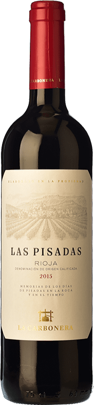 14,95 € 免费送货 | 红酒 La Carbonera Torres Las Pisadas 岁 D.O.Ca. Rioja 拉里奥哈 西班牙 Tempranillo 瓶子 75 cl