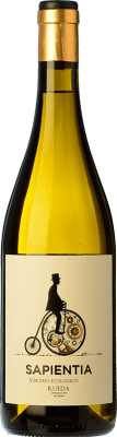 13,95 € Spedizione Gratuita | Vino bianco Lagar de Moha Sapientia Crianza D.O. Rueda Castilla y León Spagna Verdejo Bottiglia 75 cl