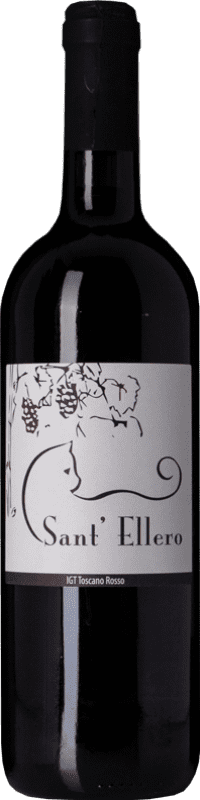 16,95 € Бесплатная доставка | Красное вино La Ginestra Sant'Ellero I.G.T. Toscana Тоскана Италия Sangiovese бутылка 75 cl
