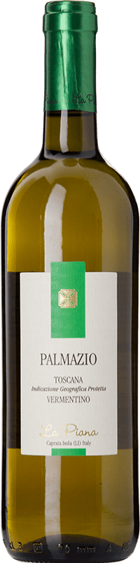 19,95 € Envio grátis | Vinho Branco La Piana Palmazio di Capraia I.G.T. Toscana Tuscany Itália Vermentino Eco — Biológico 75 cl