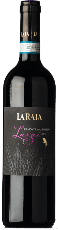 19,95 € Envio grátis | Vinho tinto La Raia Largé D.O.C. Piedmont Piemonte Itália Barbera Garrafa 75 cl