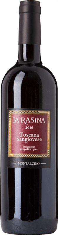 11,95 € Бесплатная доставка | Красное вино La Rasina I.G.T. Toscana Тоскана Италия Sangiovese бутылка 75 cl
