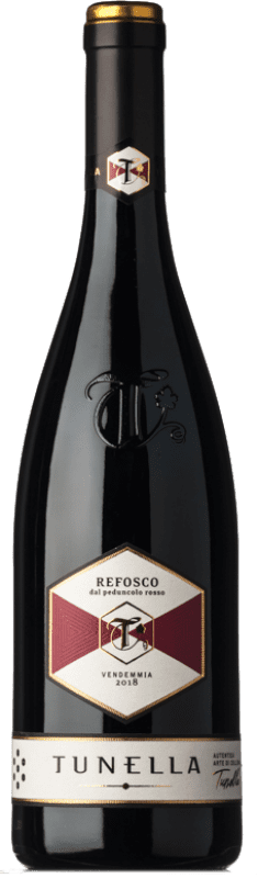 16,95 € Spedizione Gratuita | Vino rosso La Tunella D.O.C. Colli Orientali del Friuli Friuli-Venezia Giulia Italia Refosco Bottiglia 75 cl