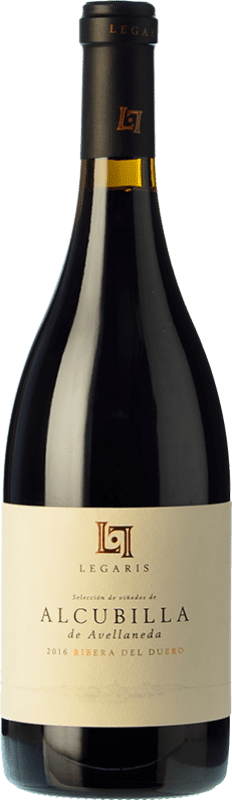 36,95 € Free Shipping | Red wine Legaris Alcubilla de Avellaneda Aged D.O. Ribera del Duero Castilla y León Spain Tempranillo Bottle 75 cl