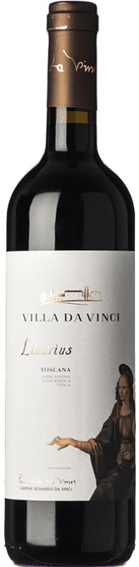 16,95 € Free Shipping | Red wine Leonardo da Vinci Linarius I.G.T. Toscana Tuscany Italy Syrah Bottle 75 cl