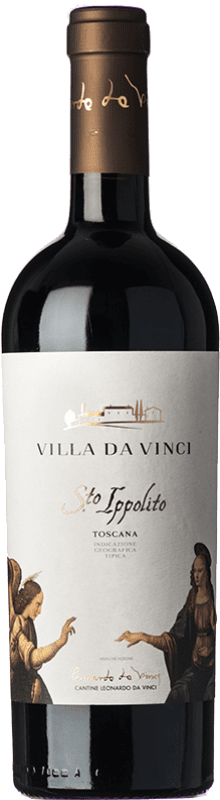 19,95 € Free Shipping | Red wine Leonardo da Vinci Sto. Ippolito I.G.T. Toscana Tuscany Italy Merlot, Syrah, Sangiovese Bottle 75 cl