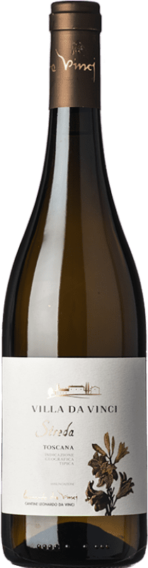 14,95 € Бесплатная доставка | Белое вино Leonardo da Vinci Streda I.G.T. Toscana Тоскана Италия Vermentino — Верментино Бутылка 75 cl
