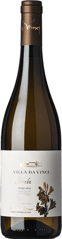 13,95 € Spedizione Gratuita | Vino bianco Leonardo da Vinci Streda I.G.T. Toscana Toscana Italia Vermentino Bottiglia 75 cl