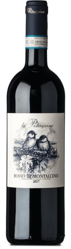 33,95 € Envio grátis | Vinho tinto Le Potazzine D.O.C. Rosso di Montalcino Tuscany Itália Sangiovese Garrafa 75 cl
