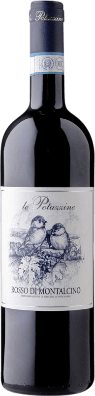 45,95 € Spedizione Gratuita | Vino rosso Le Potazzine D.O.C. Rosso di Montalcino Toscana Italia Sangiovese Bottiglia 75 cl