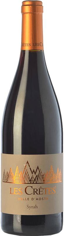 24,95 € Free Shipping | Red Wine Les Cretes D.O.C. Valle d'Aosta Valle d'Aosta Italy Syrah — Shiraz Bottle 75 cl