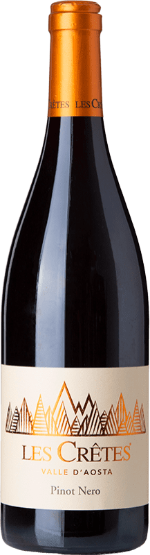 19,95 € Free Shipping | Red wine Les Cretes D.O.C. Valle d'Aosta Valle d'Aosta Italy Pinot Black Bottle 75 cl