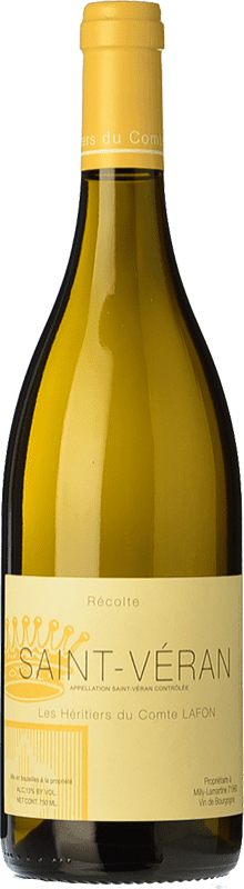 29,95 € Envio grátis | Vinho branco Les Héritiers du Comte Lafon Crianza A.O.C. Saint-Véran Borgonha França Chardonnay Garrafa 75 cl