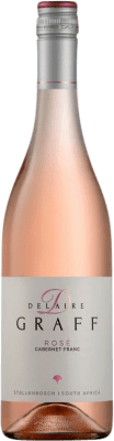 13,95 € 免费送货 | 玫瑰酒 Delaire Graff Rose I.G. Stellenbosch Coastal Region 南非 Cabernet Franc 瓶子 75 cl