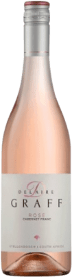 13,95 € Envío gratis | Vino rosado Delaire Graff Rose I.G. Stellenbosch Coastal Region Sudáfrica Cabernet Franc Botella 75 cl