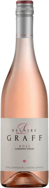 14,95 € 免费送货 | 桃红葡萄酒 Delaire Graff Rosé — 桃红葡萄酒 I.G. Stellenbosch Coastal Region 南非 Cabernet Franc — 品丽珠 瓶装 75 cl
