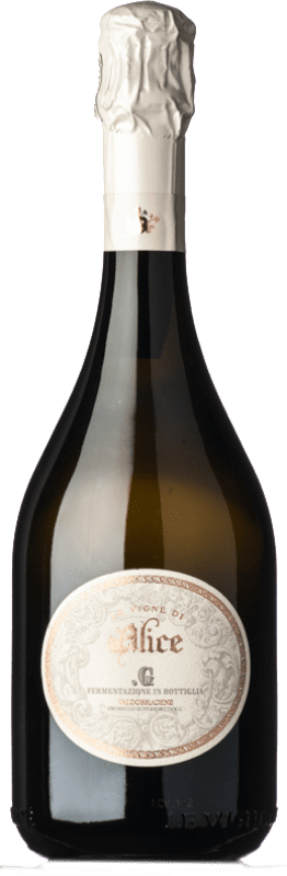 28,95 € Envoi gratuit | Vin Mousseux Blanc Le Vigne di Alice Brut Nature Classique D.O.C.G. Prosecco di Conegliano-Valdobbiadene Vénétie Italie Glera 75 cl