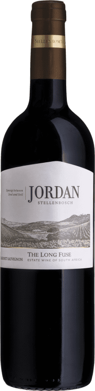 18,95 € Envío gratis | Vino tinto Jordan The Long Fuse I.G. Stellenbosch Coastal Region Sudáfrica Cabernet Sauvignon Botella 75 cl