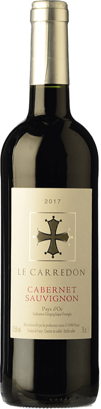 6,95 € Envoi gratuit | Vin Rouge LGI Le Carredon Jeune I.G.P. Vin de Pays d'Oc Languedoc France Cabernet Sauvignon 75 cl