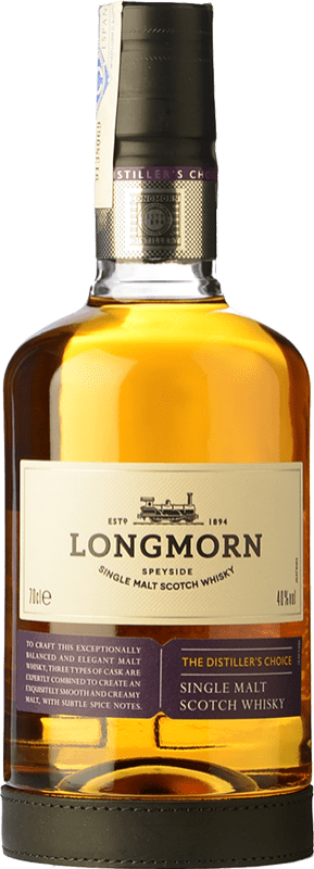 49,95 € Kostenloser Versand | Whiskey Single Malt Longmorn Distiller's Choice Speyseite Großbritannien Flasche 70 cl