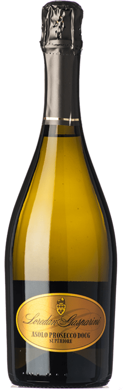 12,95 € 送料無料 | 白スパークリングワイン Loredan Gasparini Brut D.O.C.G. Asolo Prosecco ベネト イタリア Glera ボトル 75 cl