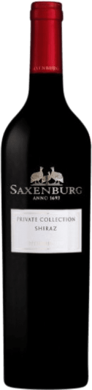 29,95 € Kostenloser Versand | Rotwein Saxenburg Private Collection Shiraz I.G. Stellenbosch Coastal Region Südafrika Syrah Flasche 75 cl
