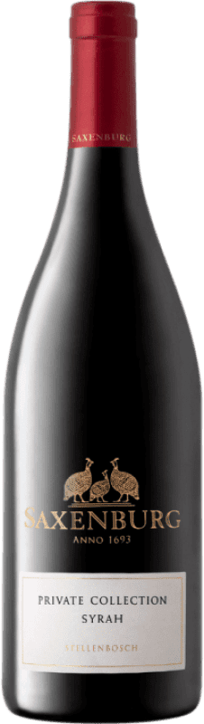 29,95 € 免费送货 | 红酒 Saxenburg Private Collection Shiraz I.G. Stellenbosch Coastal Region 南非 Syrah 瓶子 75 cl
