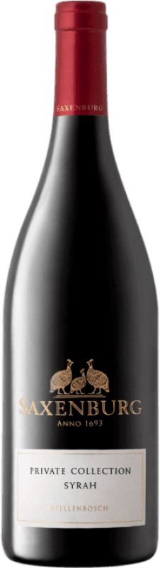 39,95 € Free Shipping | Red Wine Saxenburg Private Collection Shiraz I.G. Stellenbosch Coastal Region South Africa Syrah — Shiraz Bottle 75 cl