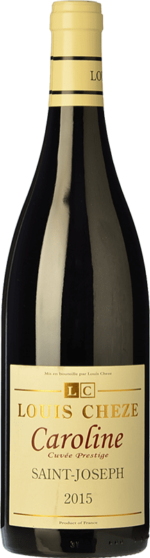 27,95 € Free Shipping | Red wine Louis Chèze Cuvée Caroline Aged A.O.C. Saint-Joseph Rhône France Syrah Bottle 75 cl