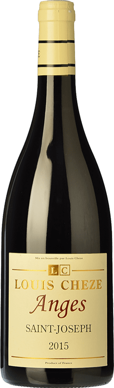 44,95 € Envio grátis | Vinho tinto Louis Chèze Anges Crianza A.O.C. Saint-Joseph Rhône França Syrah Garrafa 75 cl